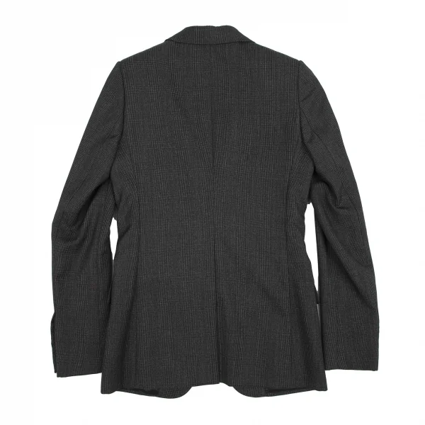 ディオールオムDior homme ウールグレンチェックテーラードジャケット グレー38 K-116205_011