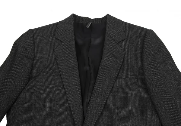 ディオールオムDior homme ウールグレンチェックテーラードジャケット グレー38 K-116205_002