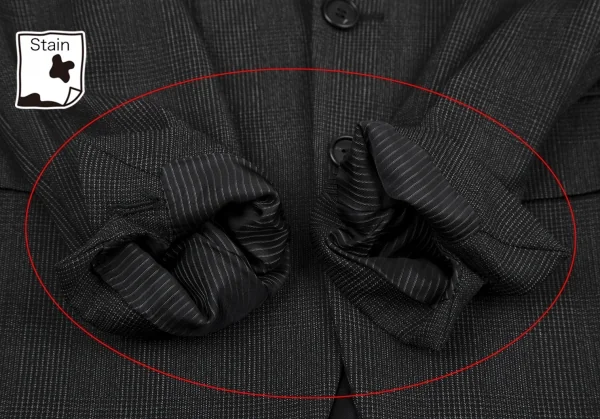 ディオールオムDior homme ウールグレンチェックテーラードジャケット グレー38 K-116205_007