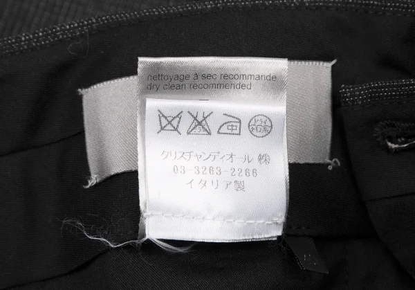 ディオールオムDior homme ウールグレンチェックテーパードパンツ グレー40 K-116206_014