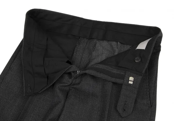 ディオールオムDior homme ウールグレンチェックテーパードパンツ グレー40 K-116206_005