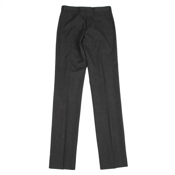 ディオールオムDior homme ウールグレンチェックテーパードパンツ グレー40 K-116206_009
