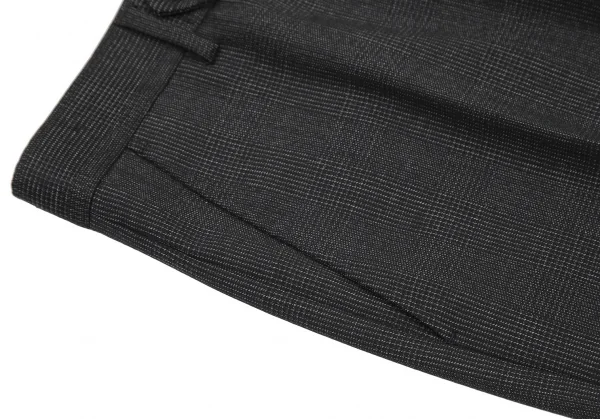 ディオールオムDior homme ウールグレンチェックテーラードセットアップスーツ グレー38・40 K-116207_013