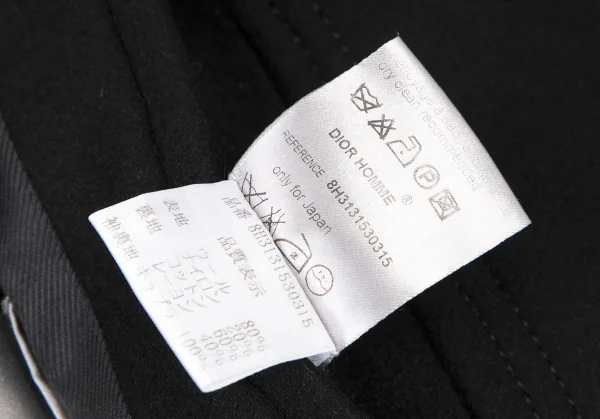 ディオールオムDior homme ウールダブルトルグボタンデザインダッフルコート 黒44 K-116209_019