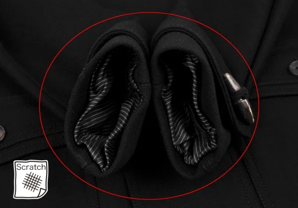 ディオールオムDior homme ウールダブルトルグボタンデザインダッフルコート 黒44 K-116209_005