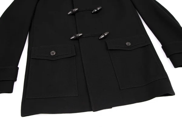 ディオールオムDior homme ウールダブルトルグボタンデザインダッフルコート 黒44 K-116209_007