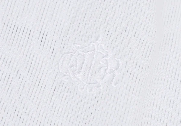 ディオールオムDior homme ポイント刺繍ラウンドカラー長袖シャツ 白37 K-116210_010
