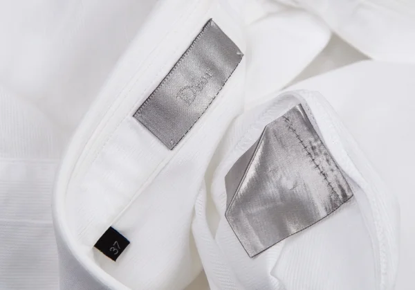 ディオールオムDior homme ポイント刺繍ラウンドカラー長袖シャツ 白37 K-116210_018