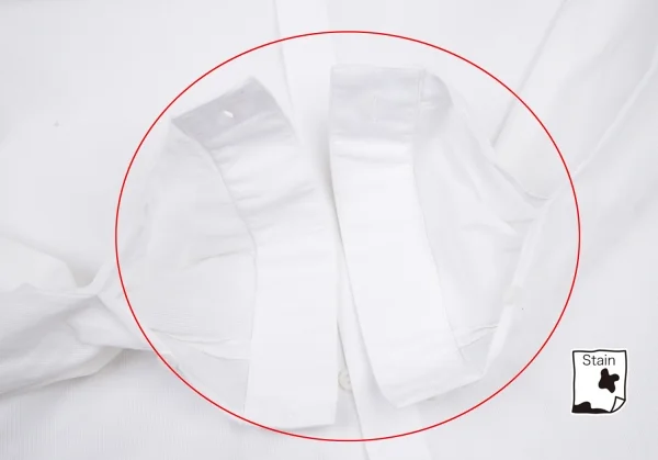 ディオールオムDior homme ポイント刺繍ラウンドカラー長袖シャツ 白37 K-116210_006