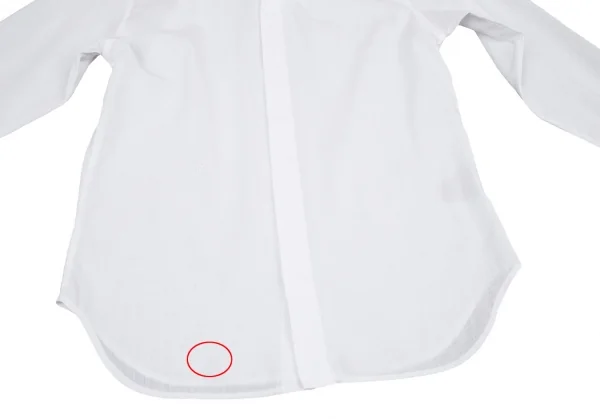 ディオールオムDior homme ポイント刺繍ラウンドカラー長袖シャツ 白37 K-116210_008