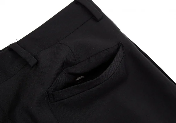 ディオールオムDior homme ウールスリムスラックスパンツ 黒38 K-116211_010