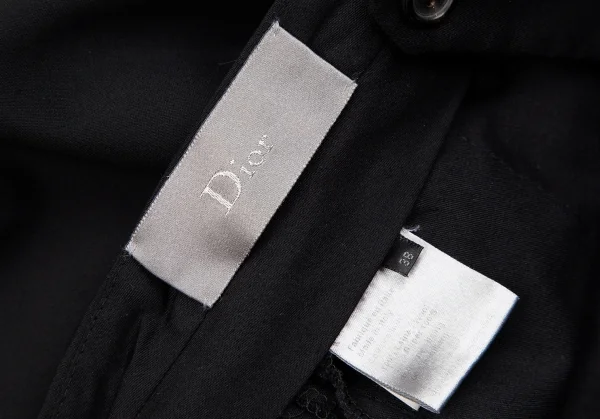 ディオールオムDior homme ウールスリムスラックスパンツ 黒38 K-116211_012