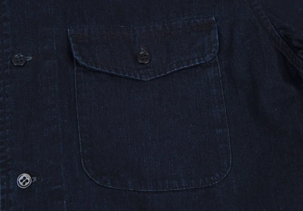 A.P.C. Cotton Denim Long Sleeve Shirt K-116217_006