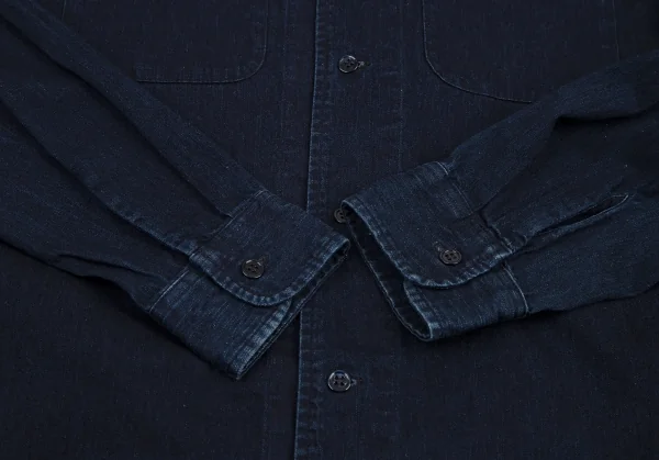 A.P.C. Cotton Denim Long Sleeve Shirt K-116217_008