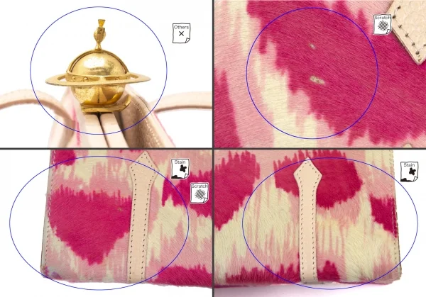 Vivienne Westwood Orb Opened Leopard Unborn Calf Hand Bag K-116241_003