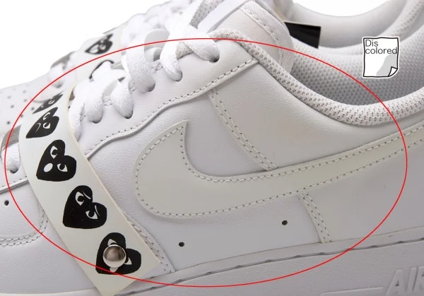 プレイコムデギャルソン×ナイキPLAY COMME des GARCONS×NIKE エアフォース1ローカットスニーカー 白黒27 K-116285_006