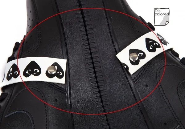 プレイコムデギャルソン×ナイキPLAY COMME des GARCONS×NIKE エアフォース1ローカットスニーカー 黒白27 K-116286_012