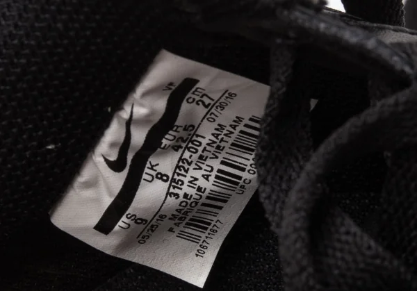 プレイコムデギャルソン×ナイキPLAY COMME des GARCONS×NIKE エアフォース1ローカットスニーカー 黒白27 K-116286_016