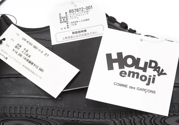 プレイコムデギャルソン×ナイキPLAY COMME des GARCONS×NIKE エアフォース1ローカットスニーカー 黒白27 K-116286_018