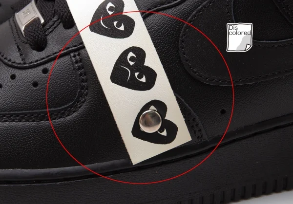 プレイコムデギャルソン×ナイキPLAY COMME des GARCONS×NIKE エアフォース1ローカットスニーカー 黒白27 K-116286_006