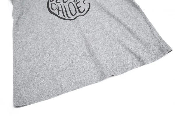 シーバイクロエSEE BY CHLOE アップルロゴプリントTシャツ 杢グレー40 K-116316_007