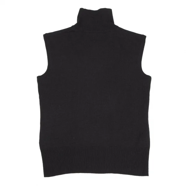 ラルフローレンRalph Lauren シルクカシミヤハイネックニットベスト 黒L K-116326_011