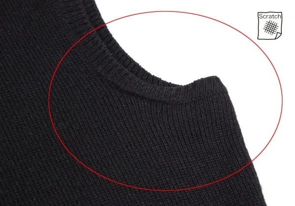 ラルフローレンRalph Lauren シルクカシミヤハイネックニットベスト 黒L K-116326_005