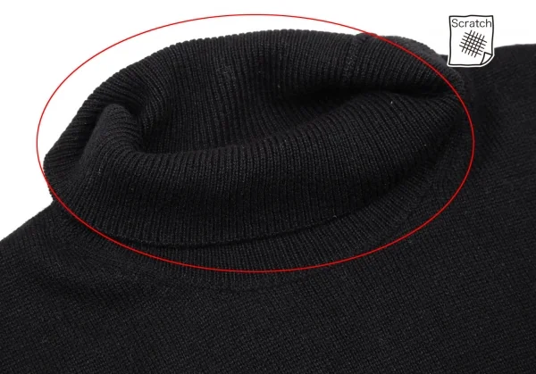 ラルフローレンRalph Lauren シルクカシミヤハイネックニットベスト 黒L K-116326_007