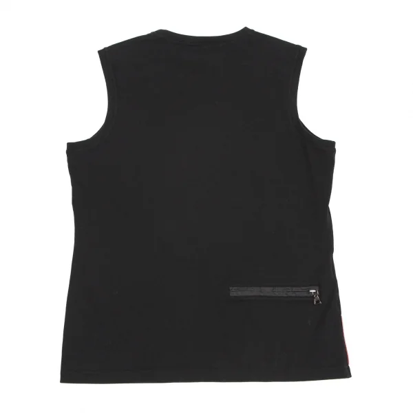 プラダスポーツPRADA SPORT バックポケットデザインタンクトップ 黒M位 K-116334_010