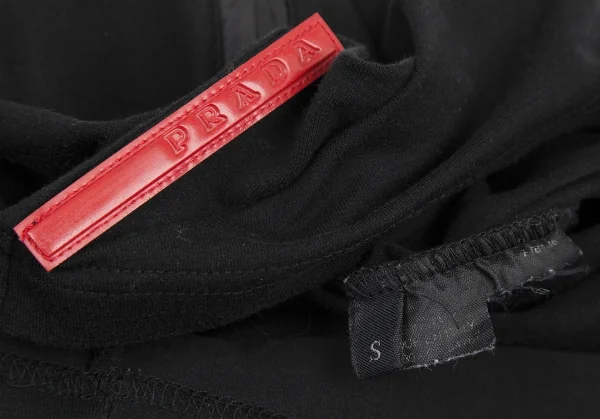 プラダスポーツPRADA SPORT バックポケットデザインタンクトップ 黒M位 K-116334_014