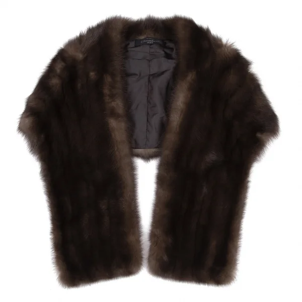 ションベールChombert ファーショール ブラウン K-116354_002