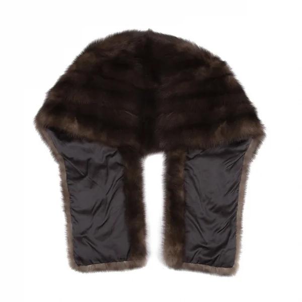 ションベールChombert ファーショール ブラウン K-116354_006