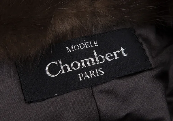 ションベールChombert ファーショール ブラウン K-116354_008