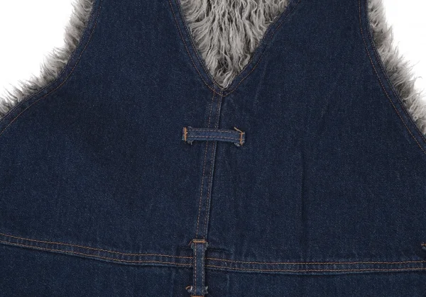 ゴルチエジーンズGAULTIER JEAN'S 裏ボア装飾デニムオーバーオール インディゴ29 K-116359_014