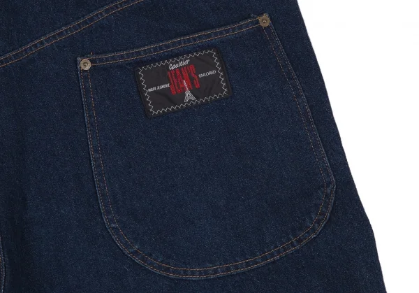 ゴルチエジーンズGAULTIER JEAN'S 裏ボア装飾デニムオーバーオール インディゴ29 K-116359_015
