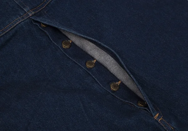 ゴルチエジーンズGAULTIER JEAN'S 裏ボア装飾デニムオーバーオール インディゴ29 K-116359_006