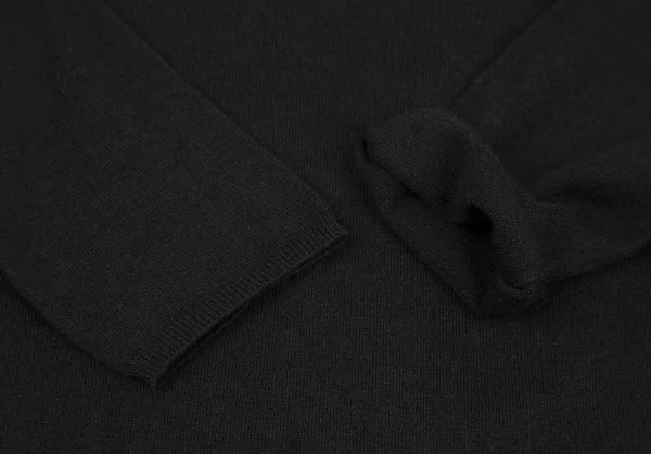 ジャンポールゴルチエ ファムJean Paul GAULTIER FEMME フラワー装飾ハイネックニット 濃紺40 K-116361_006