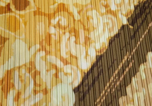 プリーツプリーズPLEATS PLEASE フローラルプリントプリーツスカート 黄3 K-116382_008