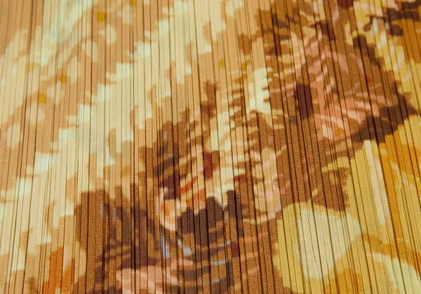 プリーツプリーズPLEATS PLEASE フローラルプリントプリーツスカート 黄3 K-116382_009