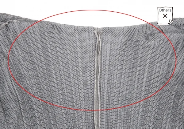 プリーツプリーズPLEATS PLEASE メッシュレイヤードボタンレスジャケット グレー3 K-116387_012
