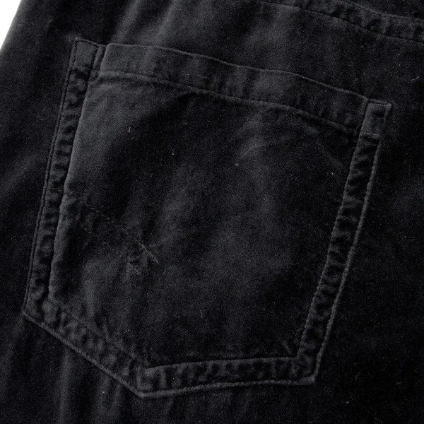 新品!エンポリオ アルマーニEMPORIO ARMANI ベロアパンツ 黒54