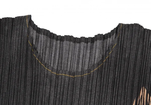 PLEATS PLEASE Musical Note Printed 3/4 Sleeve Top & Flare Skirt K-116399_004