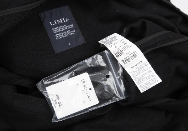 リミフゥLIMI feu ストールネックダブルボタンノースリーブワンピース 黒2 K-116410_016