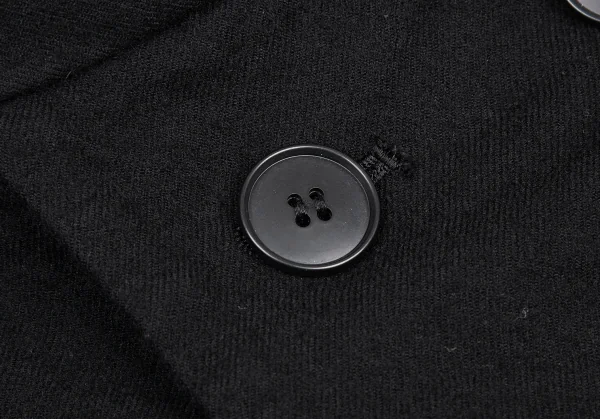 リミフゥLIMI feu ストールネックダブルボタンノースリーブワンピース 黒2 K-116410_007