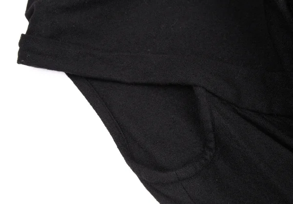 リミフゥLIMI feu ストールネックダブルボタンノースリーブワンピース 黒2 K-116410_008