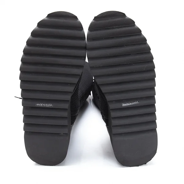 リミフゥLIMI feu メッシュ切替サイドジップレースアップロングブーツ 黒25位 K-116412_005