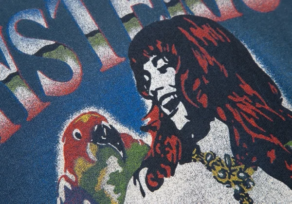 ヒステリックグラマーHYSTERIC GLAMOUR ヴィンテージ加工ガールプリントTシャツ ブルーXS K-116413_005