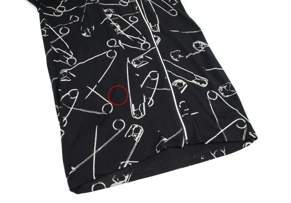 ヒステリックグラマーHYSTERIC GLAMOUR ピンプリントノースリーブジップアップパーカー 黒F K-116417_007