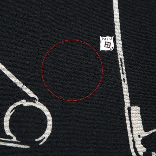 ヒステリックグラマーHYSTERIC GLAMOUR ピンプリントノースリーブジップアップパーカー 黒F K-116417_008