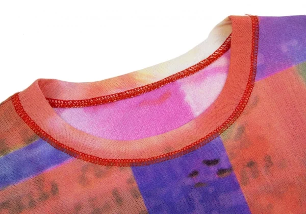 レキップ ヨシエイナバL'EQUIPE YOSHIE INABA グラフィックプリントストレッチメッシュTシャツ オレンジ青他9 K-116427_003